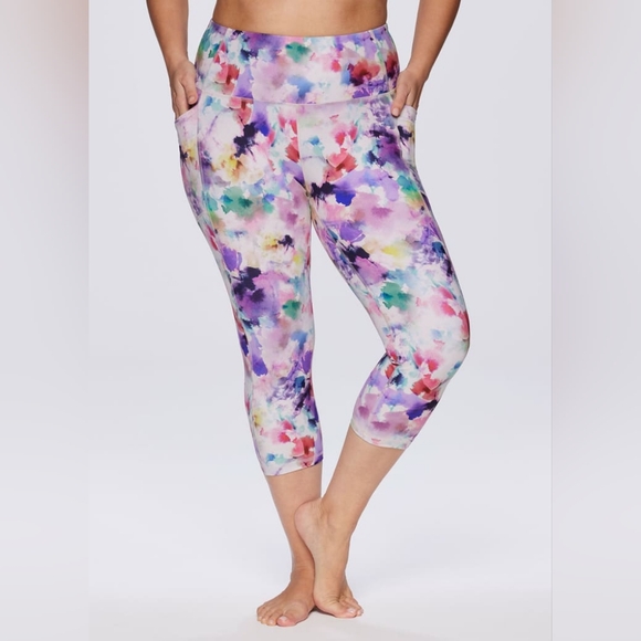 RBX Active Watercolor Crop Leggings Multicolor Size XS - Picture 1 of 5